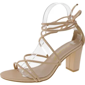 Bhfo Womens Strappy Faux Leather Lace-Up