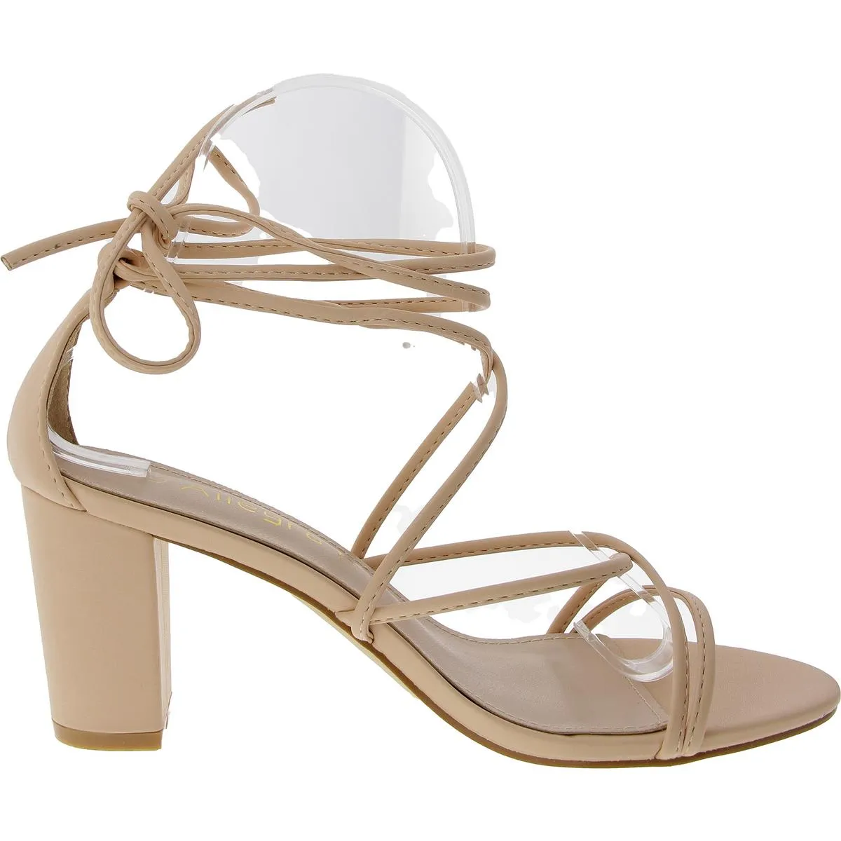 Bhfo Womens Strappy Faux Leather Lace-Up