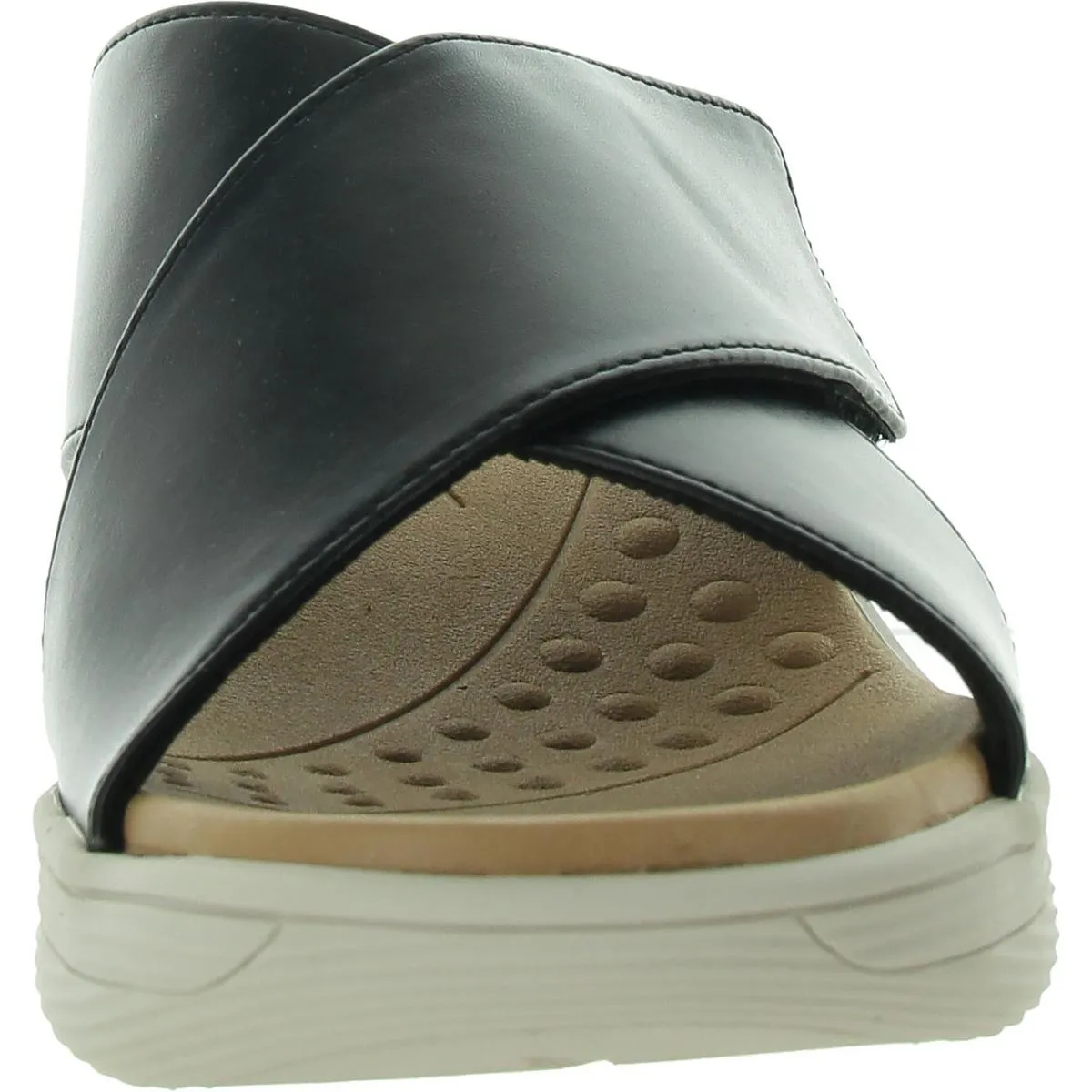 Bindie8 Womens Open Toe Lightweight Slide Sandals