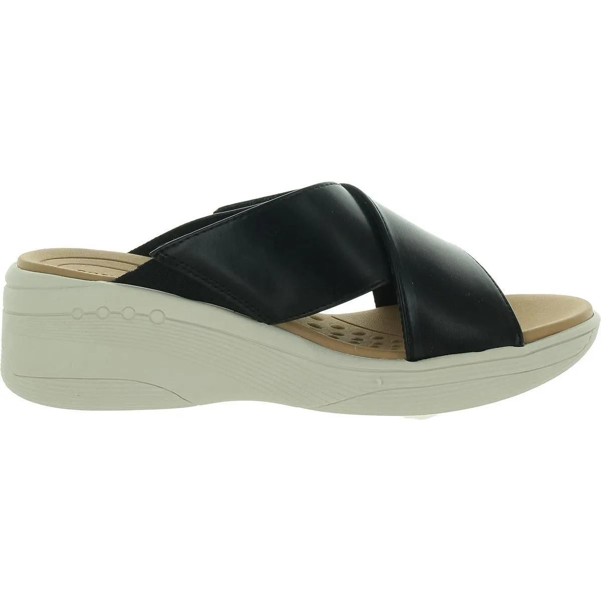 Bindie8 Womens Open Toe Lightweight Slide Sandals