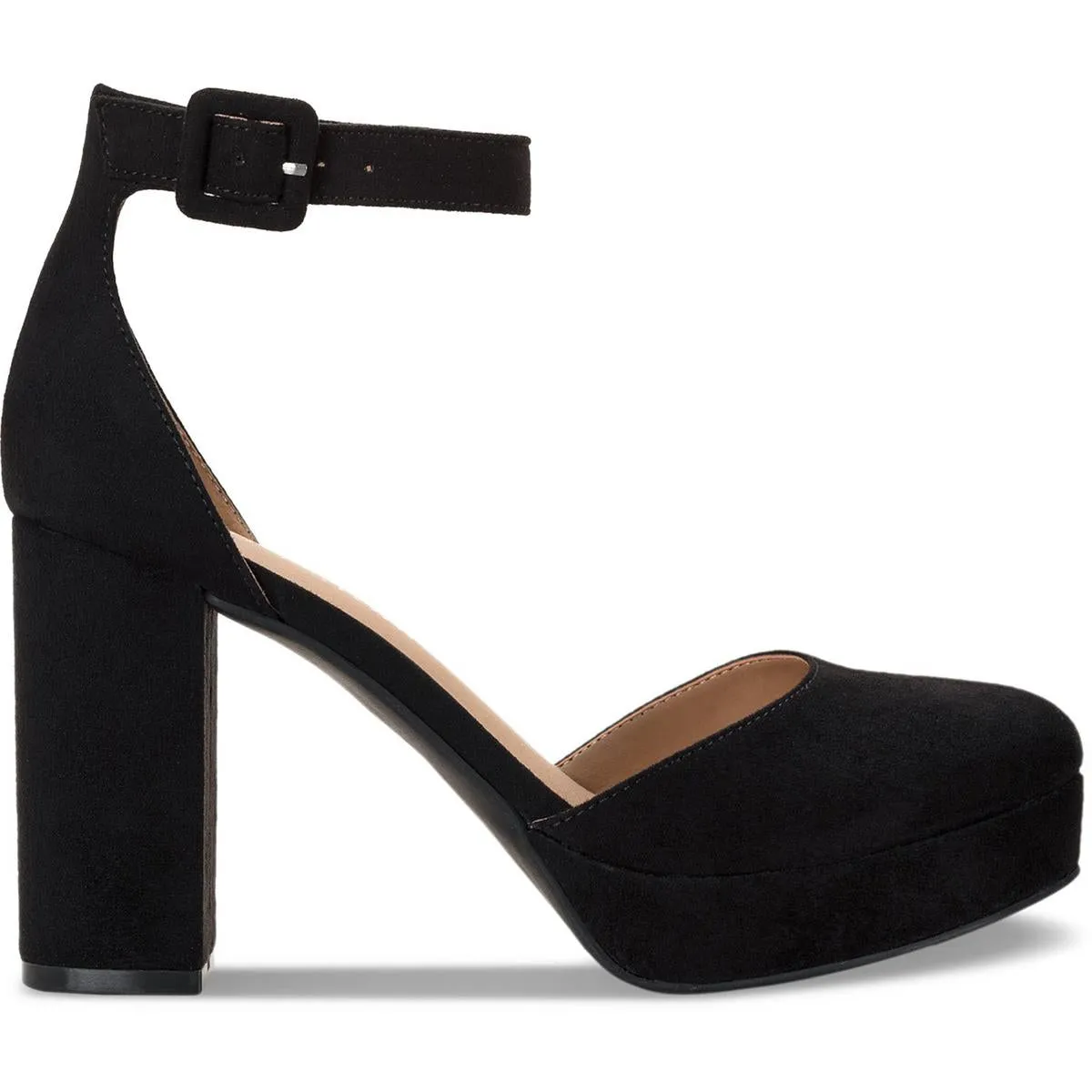 Birdey Womens Buckle Man Made Block Heels