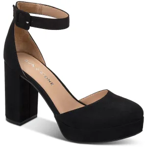 Birdey Womens Buckle Man Made Block Heels