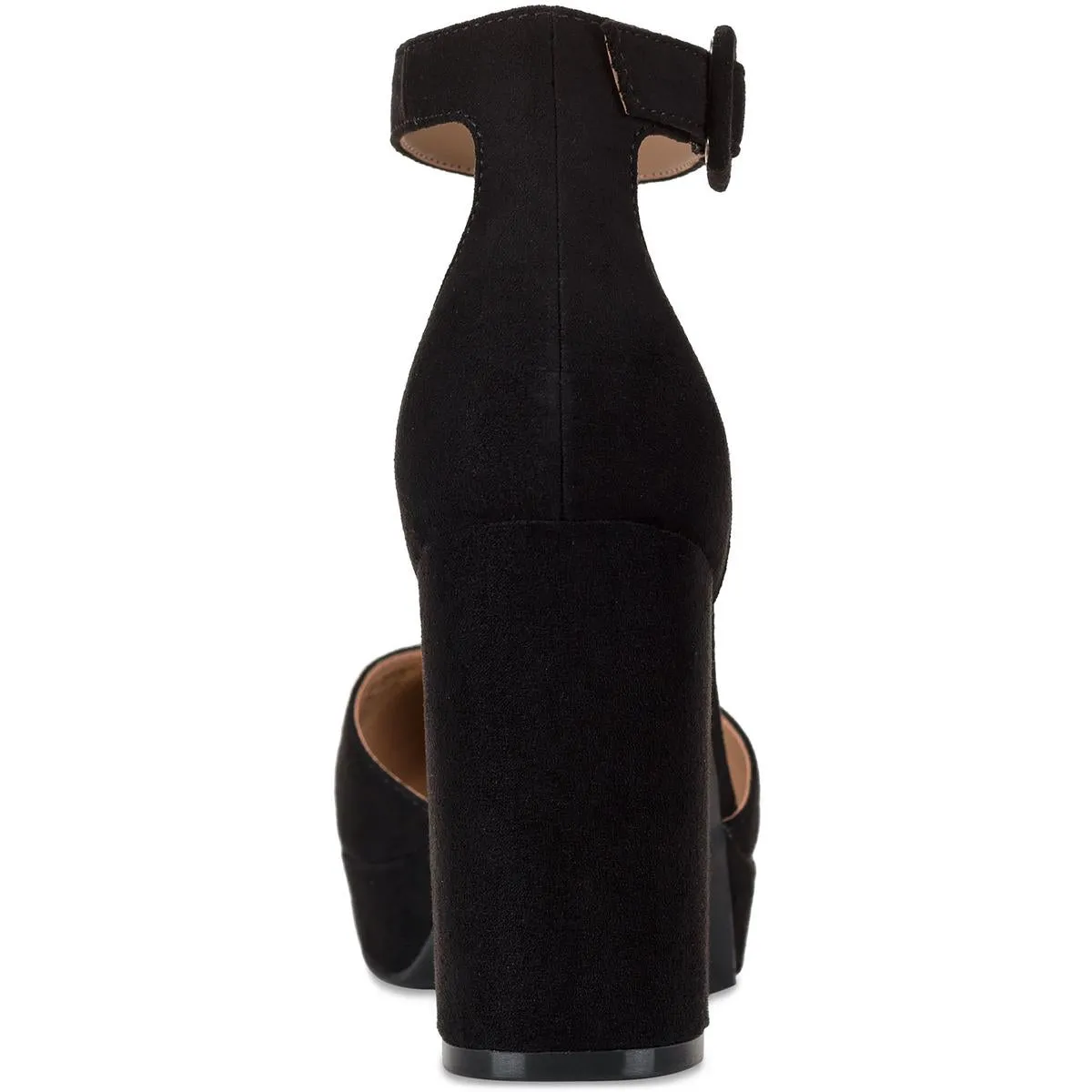 Birdey Womens Buckle Man Made Block Heels