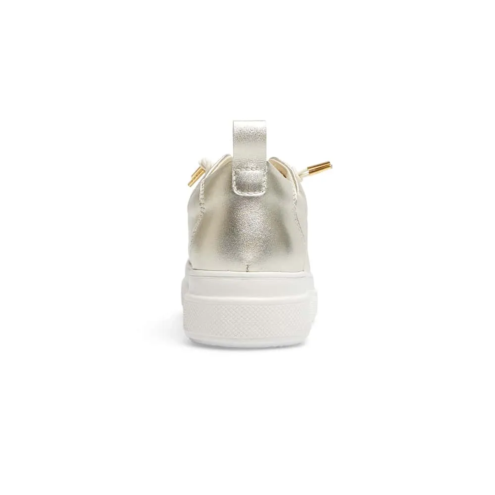 Bison Sneaker in Soft Gold Leather