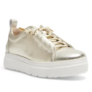 Bison Sneaker in Soft Gold Leather