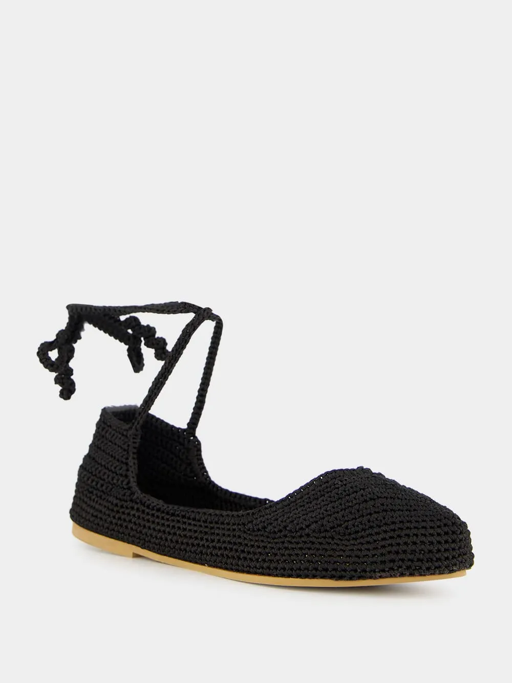 Black High Crochet Ballerina