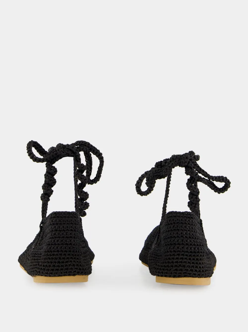 Black High Crochet Ballerina