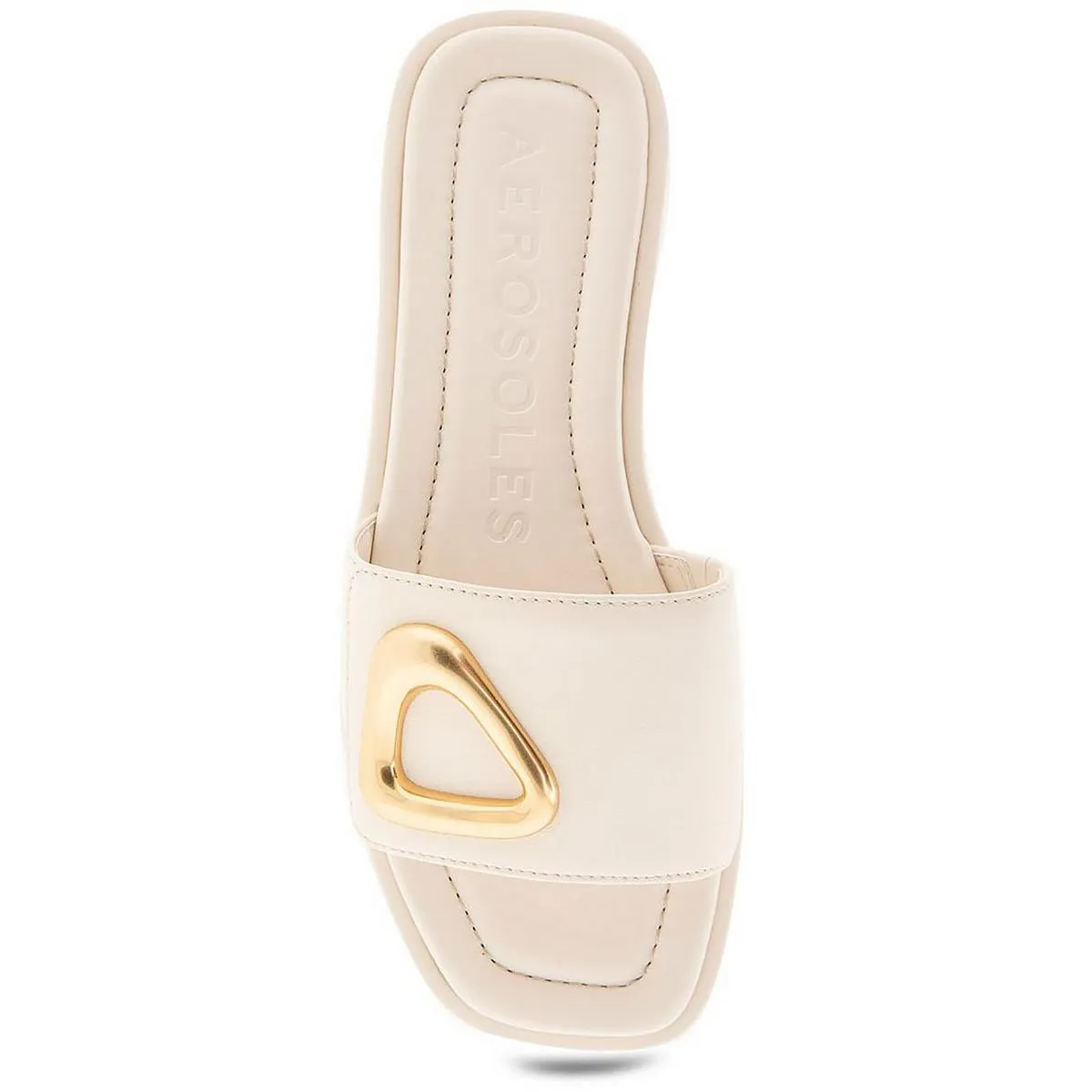 BLAIRE Womens Leather Slip On Slide Sandals