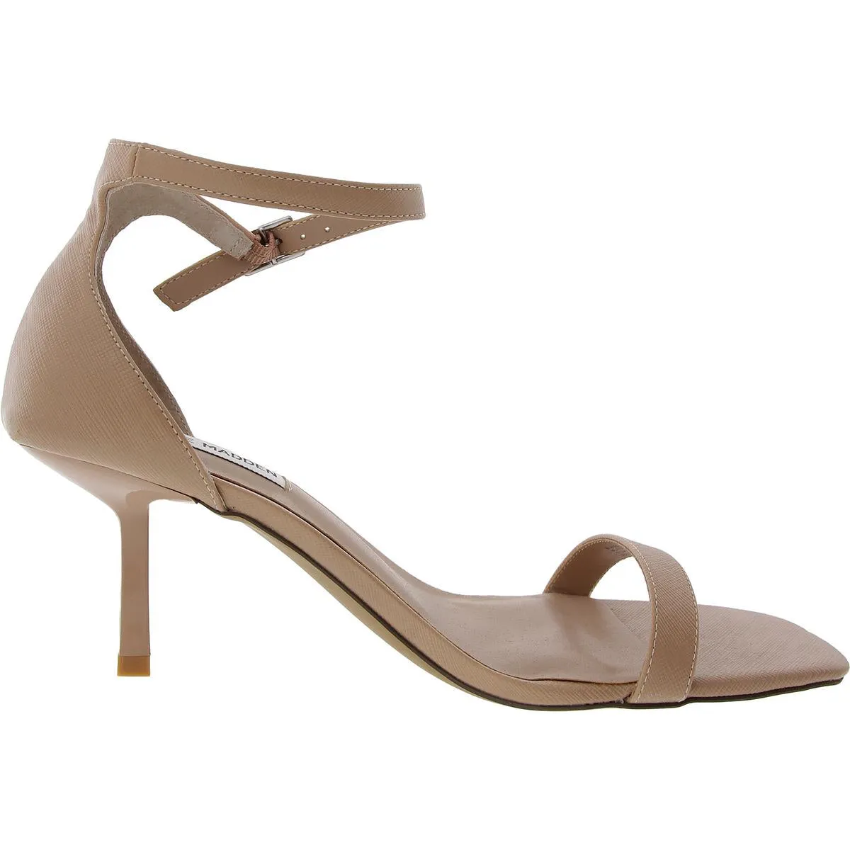 Blaire Womens Textured Faux Leather Ankle Strap