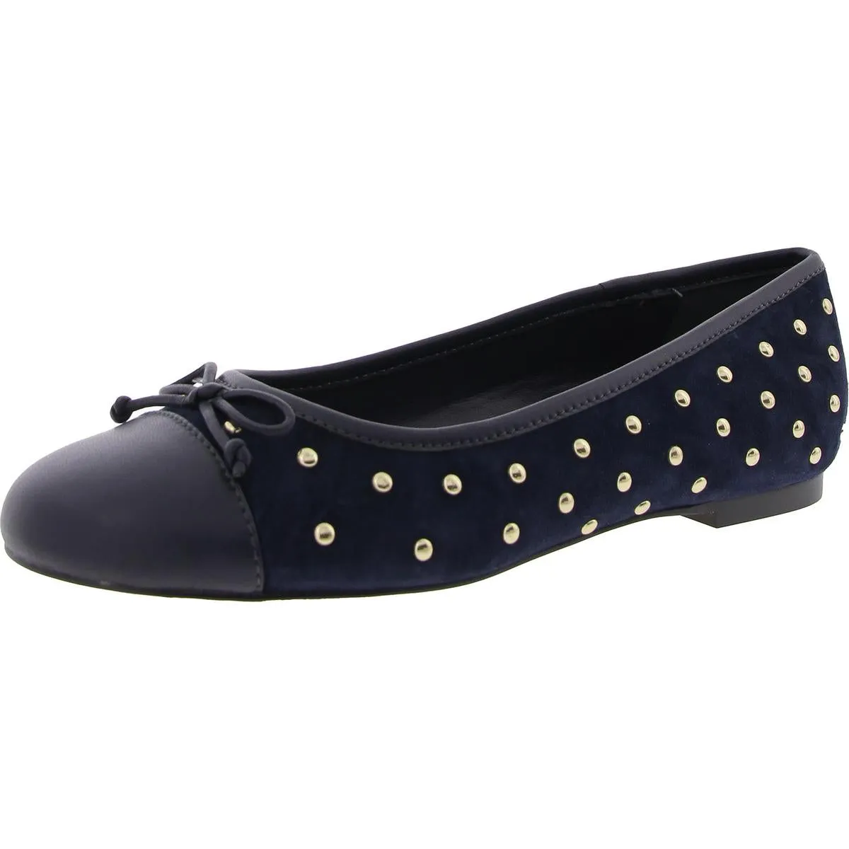BlairStuds Womens Sequined Manmade Ballet Flats