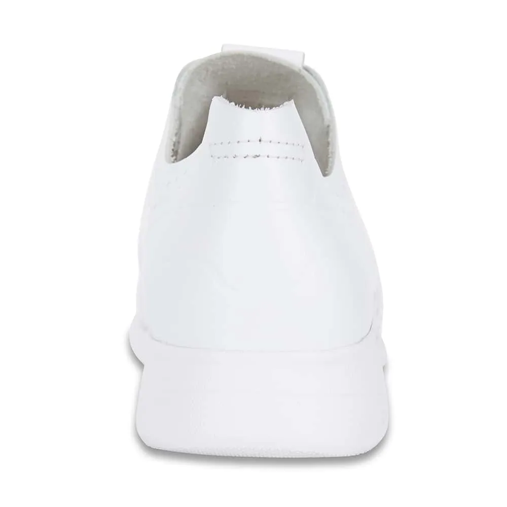 Bolt Sneaker in White Leather