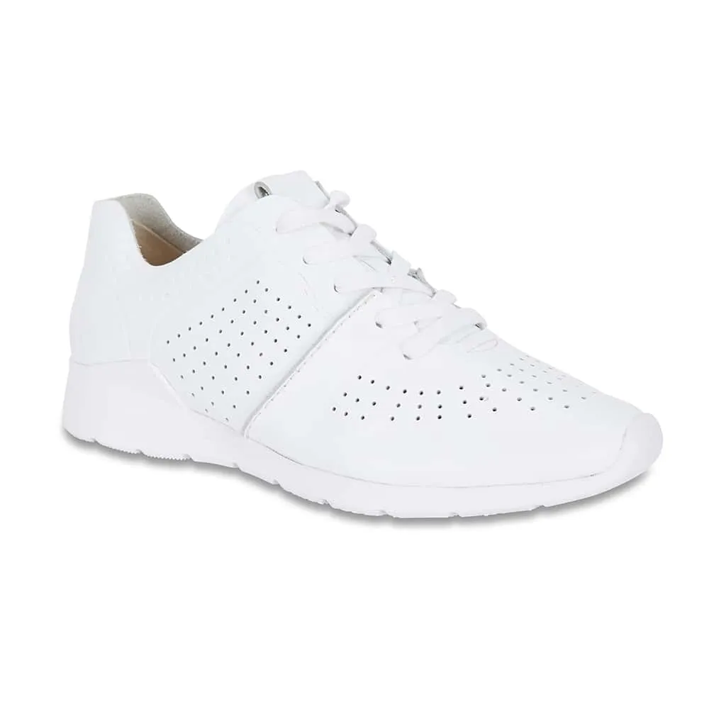 Bolt Sneaker in White Leather