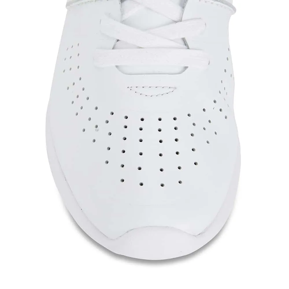 Bolt Sneaker in White Leather