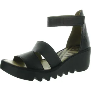 Bono 290 Womens Velcro Leather Wedge Sandals