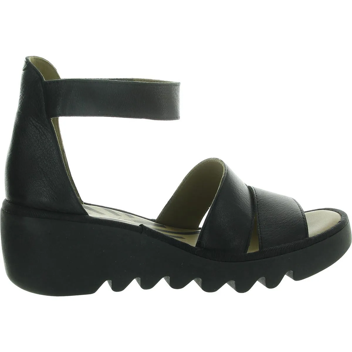 Bono 290 Womens Velcro Leather Wedge Sandals