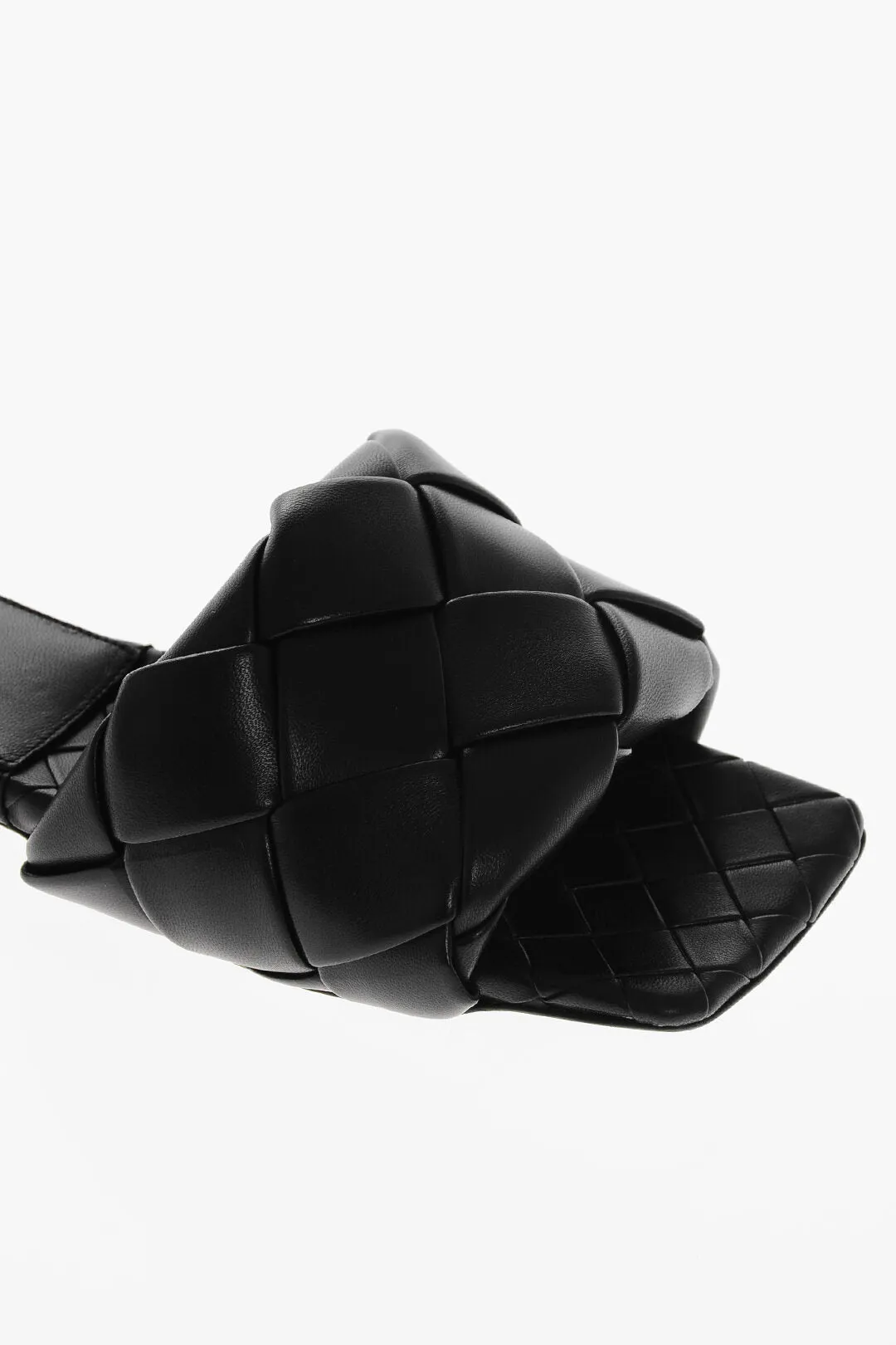 Bottega Veneta Woven Leather Lido Sliders