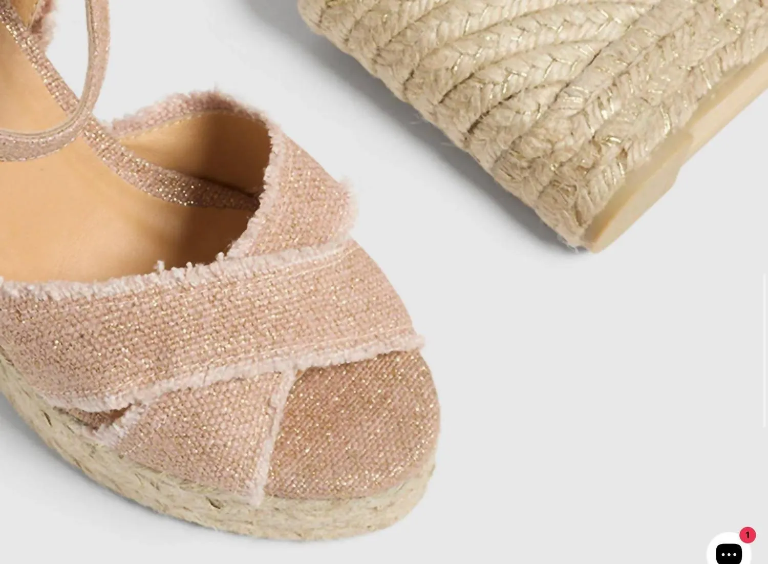 Bromelia Espadrille Sandal In Rosa Oro