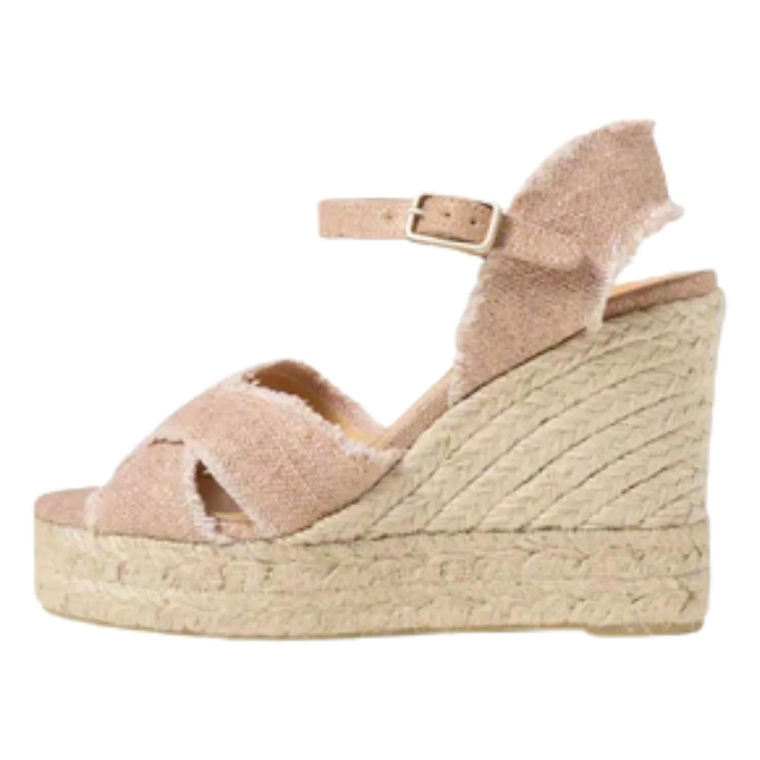 Bromelia Espadrille Sandal In Rosa Oro