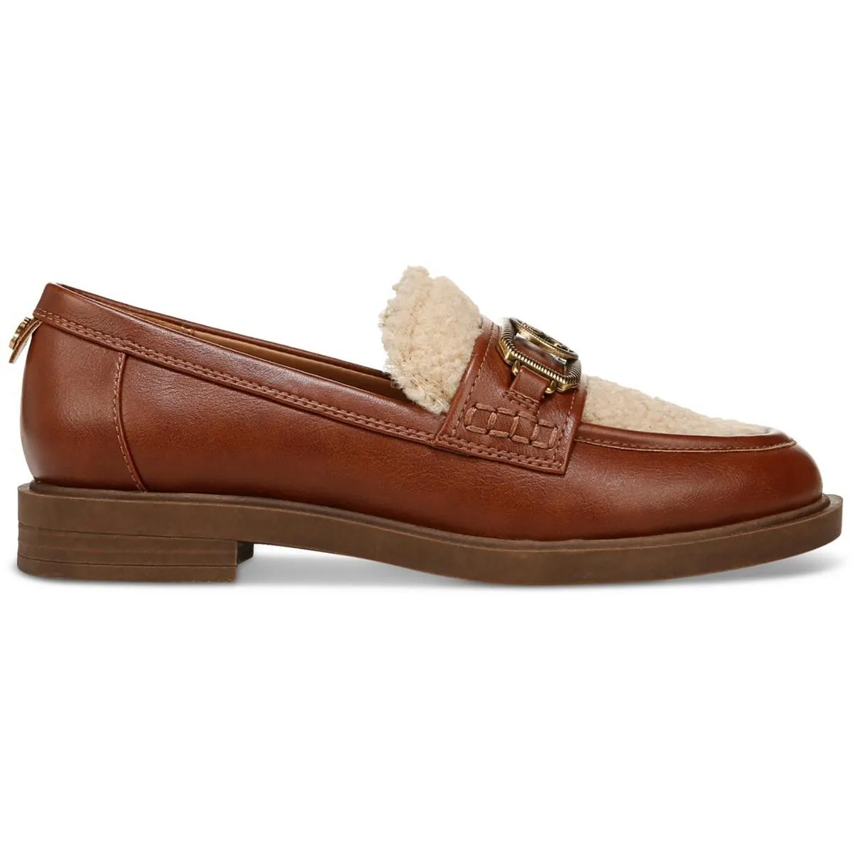 Brooklyn Womens Faux Fur Man Made Loafers