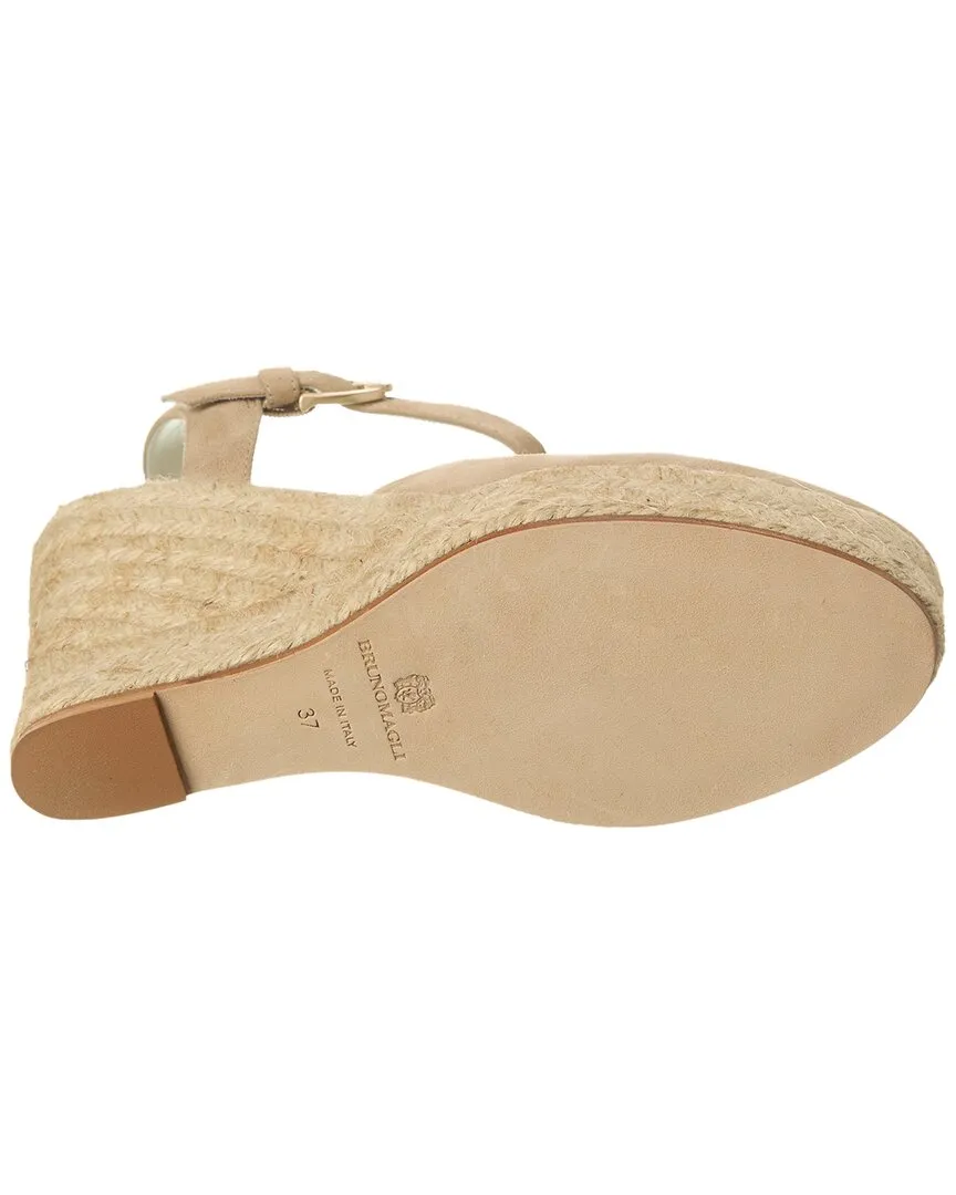 Bruno Magli Mares Suede Wedge Sandal