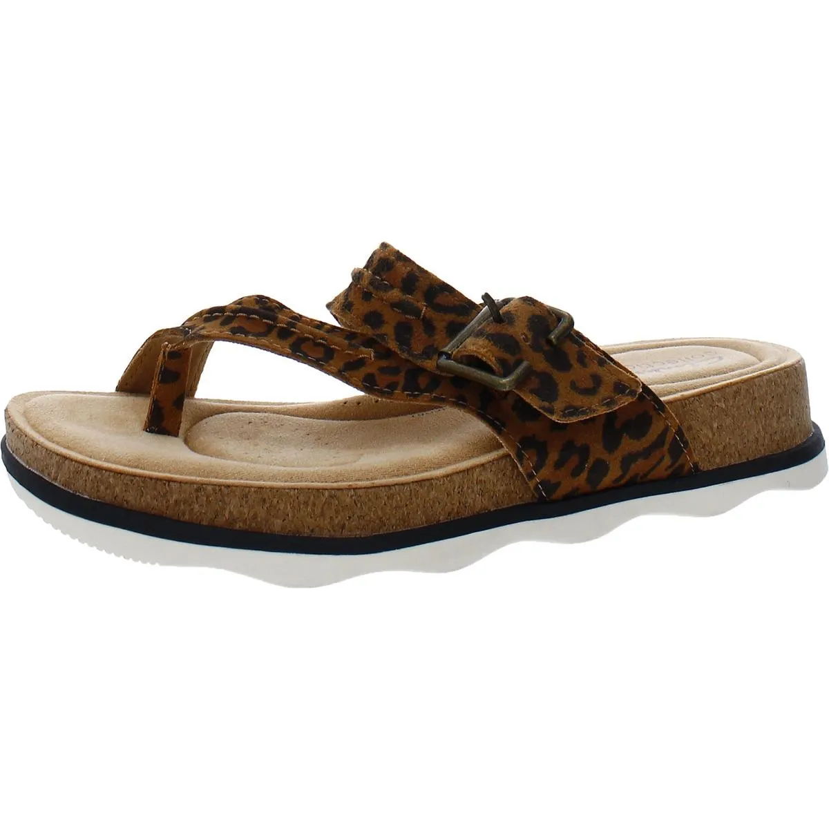 Brynn Madi Womens Leather Slip On Thong Sandals