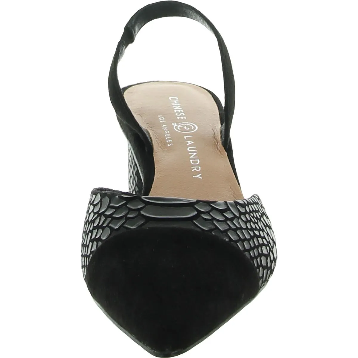 Cabella Womens Suede Pointed-Toe Kitten Heels