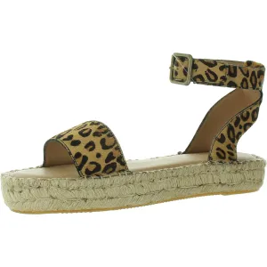 Cadiz Womens Animal Print Calf Hair Espadrilles