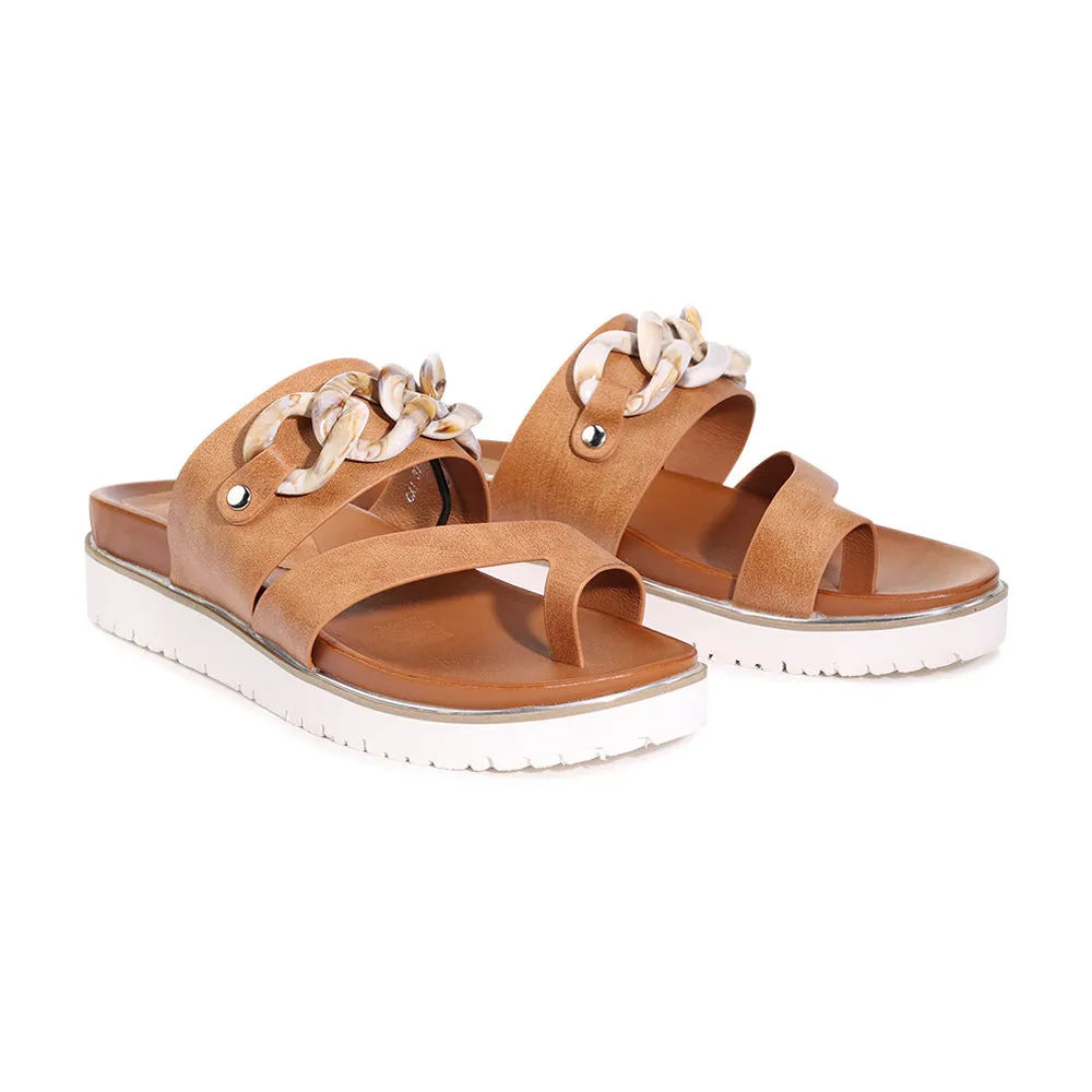 CAI SLIDE SANDALS