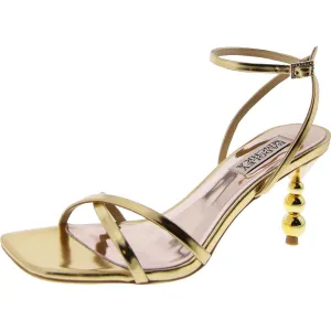 callie Womens Heels Square Toe Ankle Strap