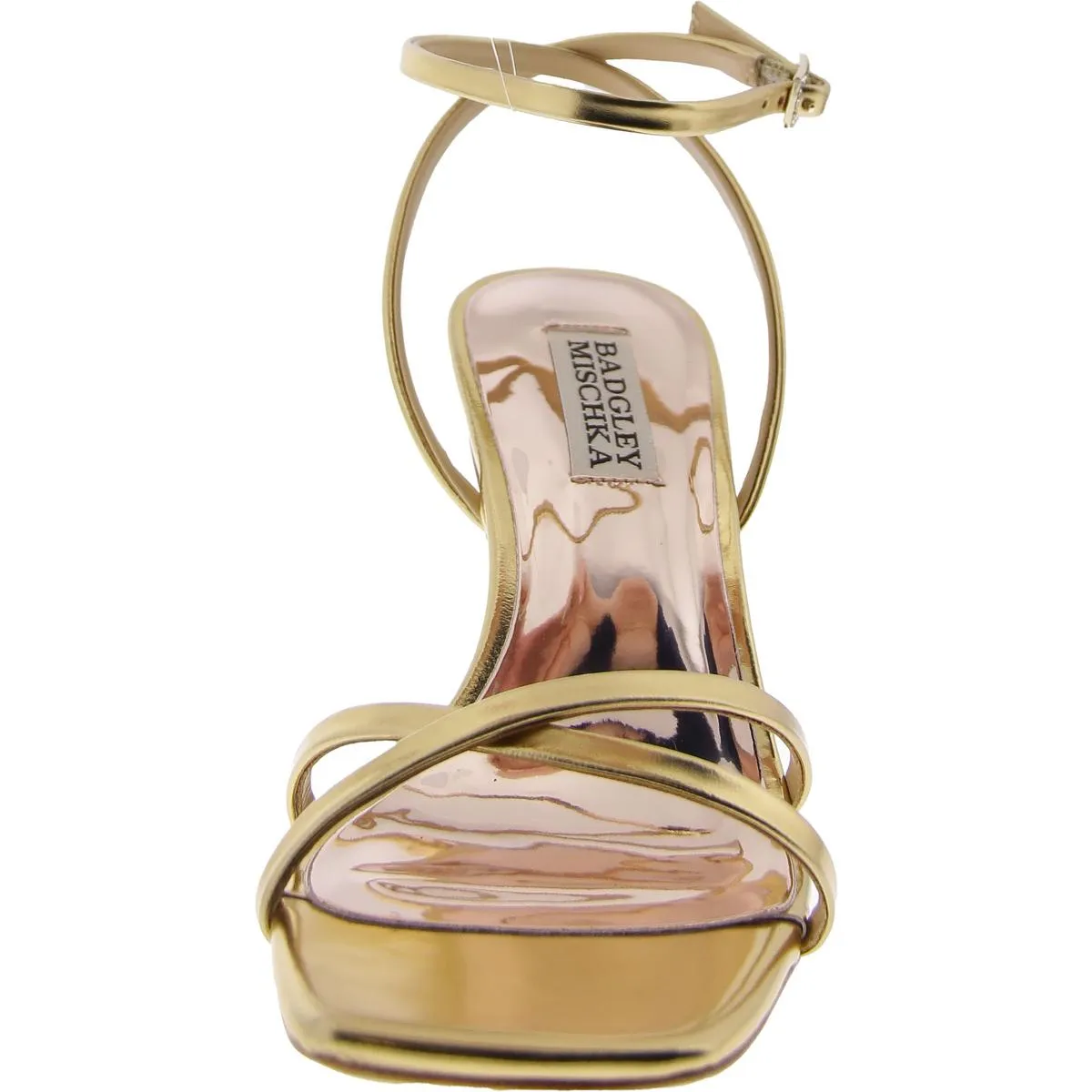 callie Womens Heels Square Toe Ankle Strap