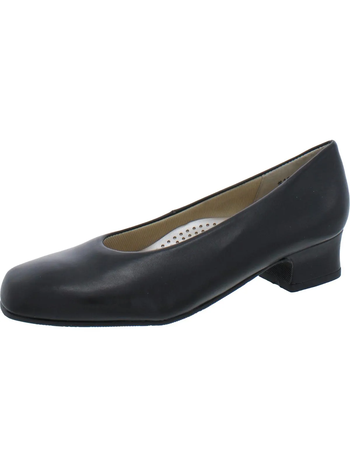 Callie Womens Leather Square Toe Dress Pumps