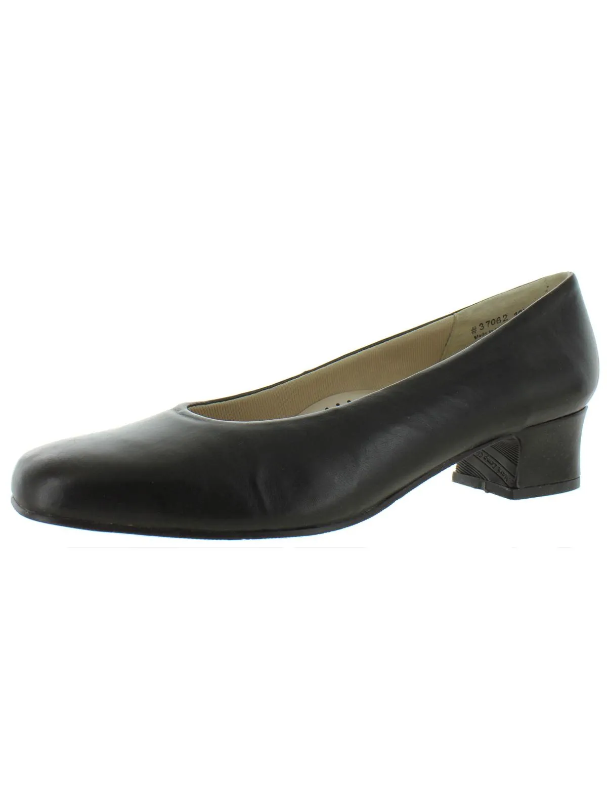 Callie Womens Leather Square Toe Dress Pumps