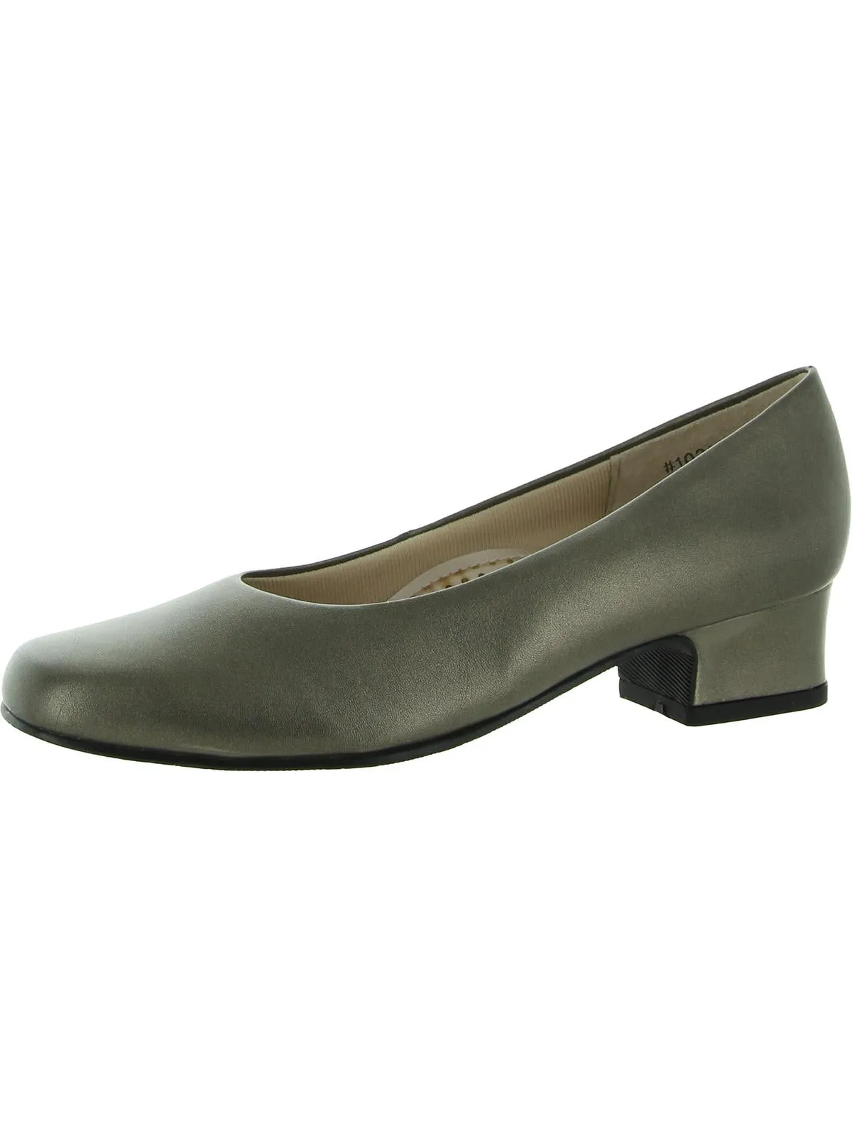 Callie Womens Leather Square Toe Dress Pumps