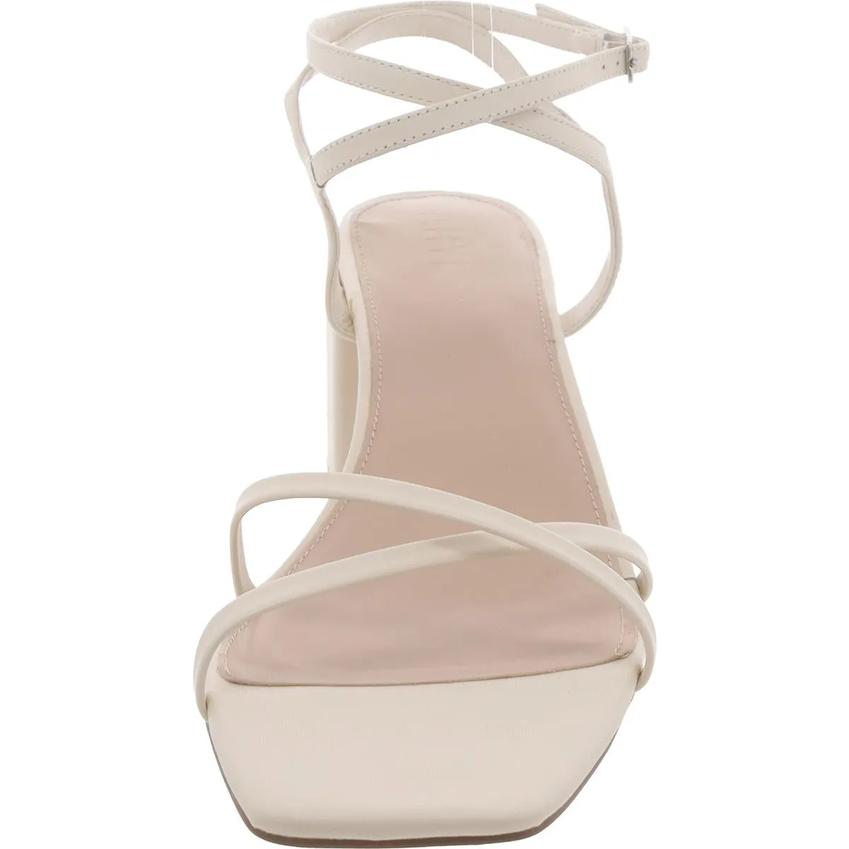Camille Womens Leather Square Toe Strappy Sandals