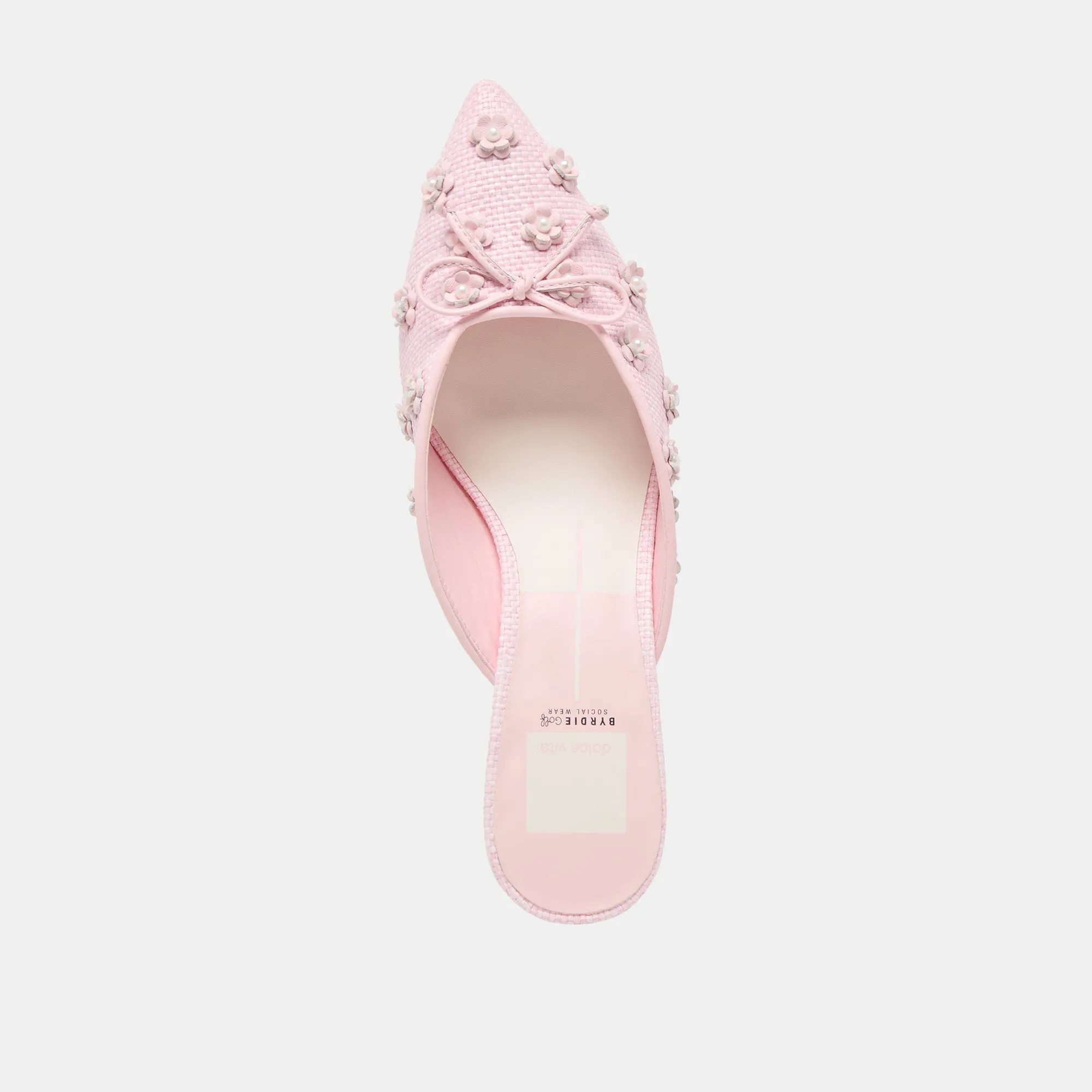 CAMILO X BYRDIE GOLF WIDE HEELS PINK RAFFIA