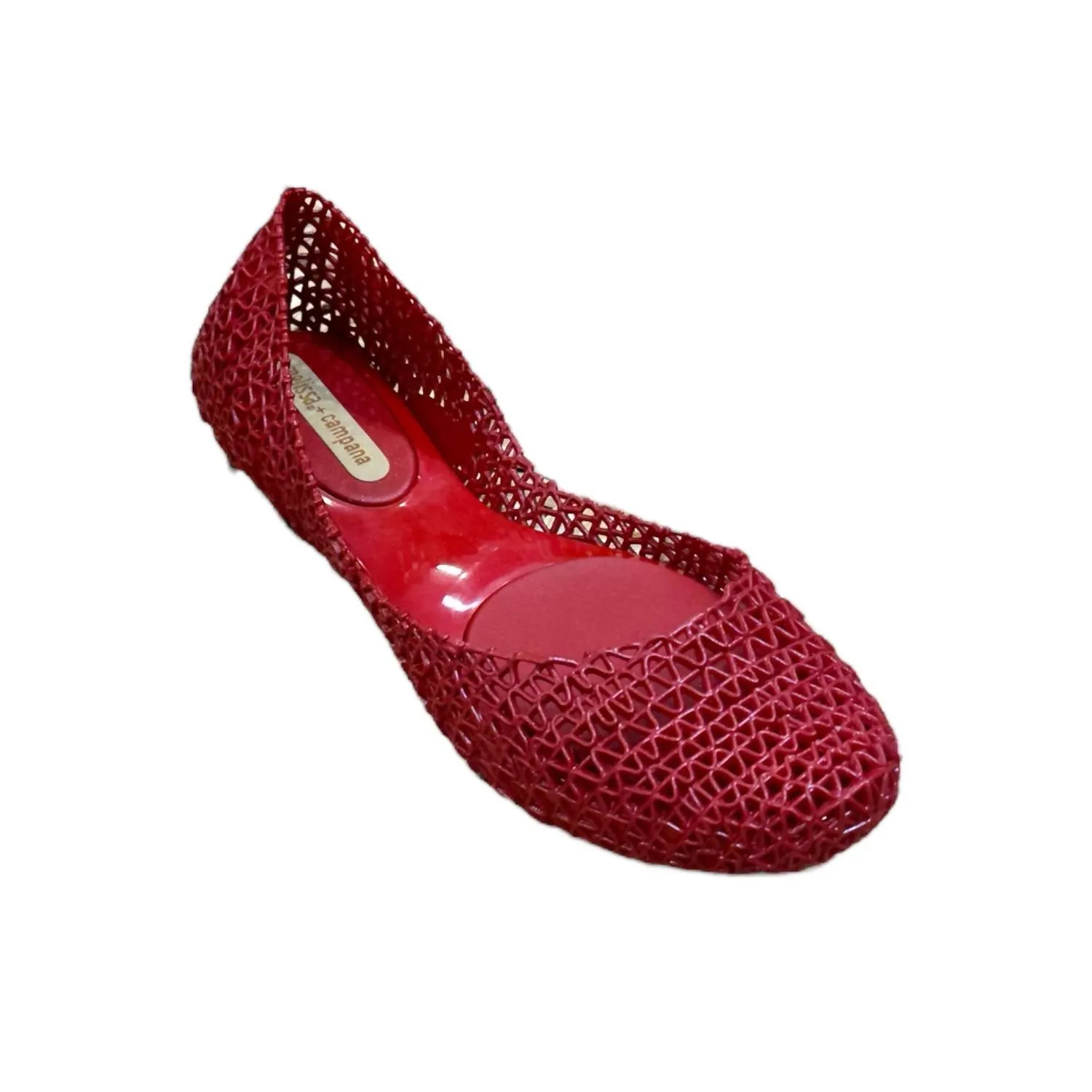 Campana Slip On Ballet Flats Shoes In Red