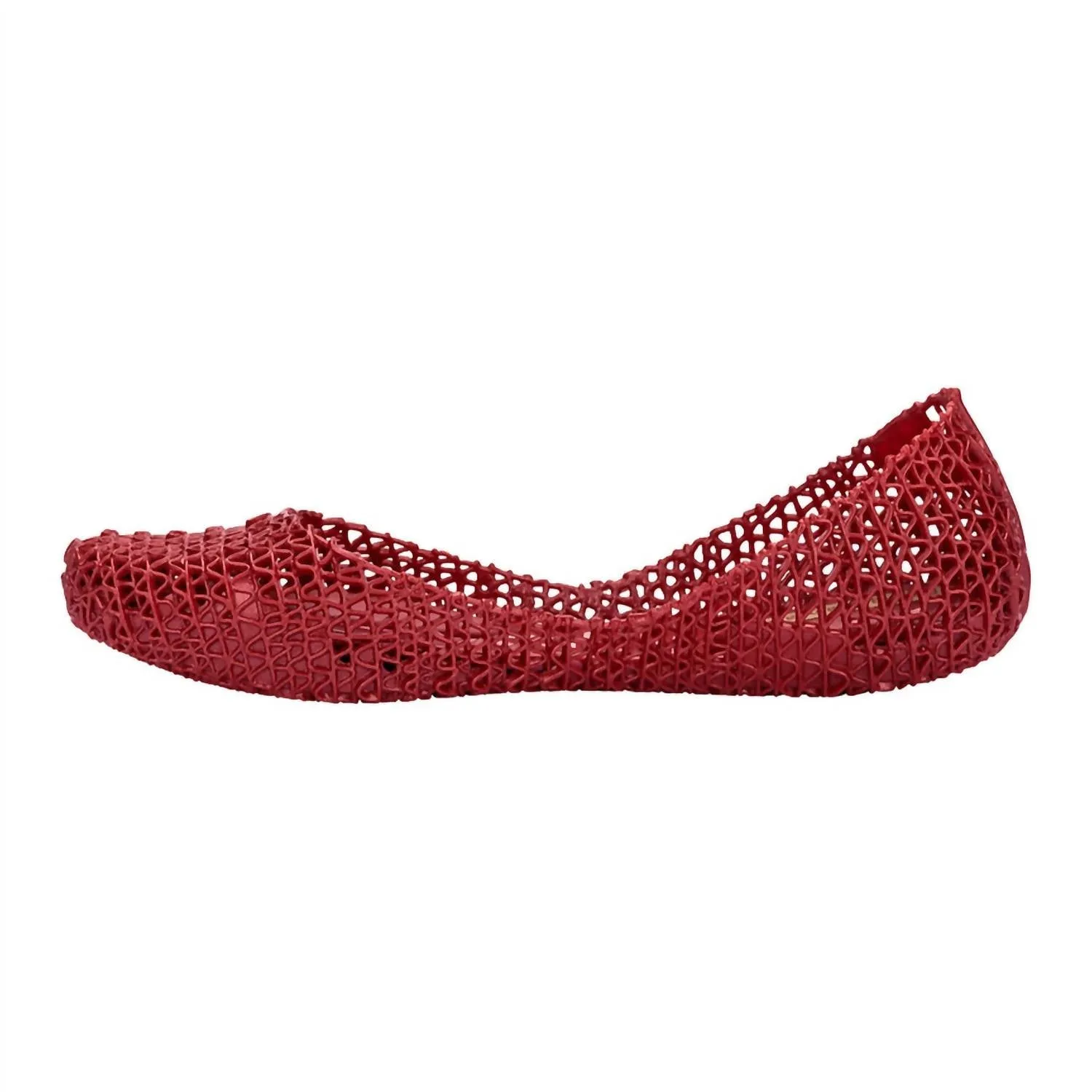 Campana Slip On Ballet Flats Shoes In Red