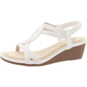 Candelle Womens Stretch Wedge Slingback Sandals