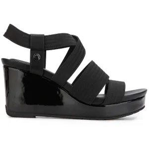 Card Elastic Wedge Womens Strappy Man Made Platform Sandals
