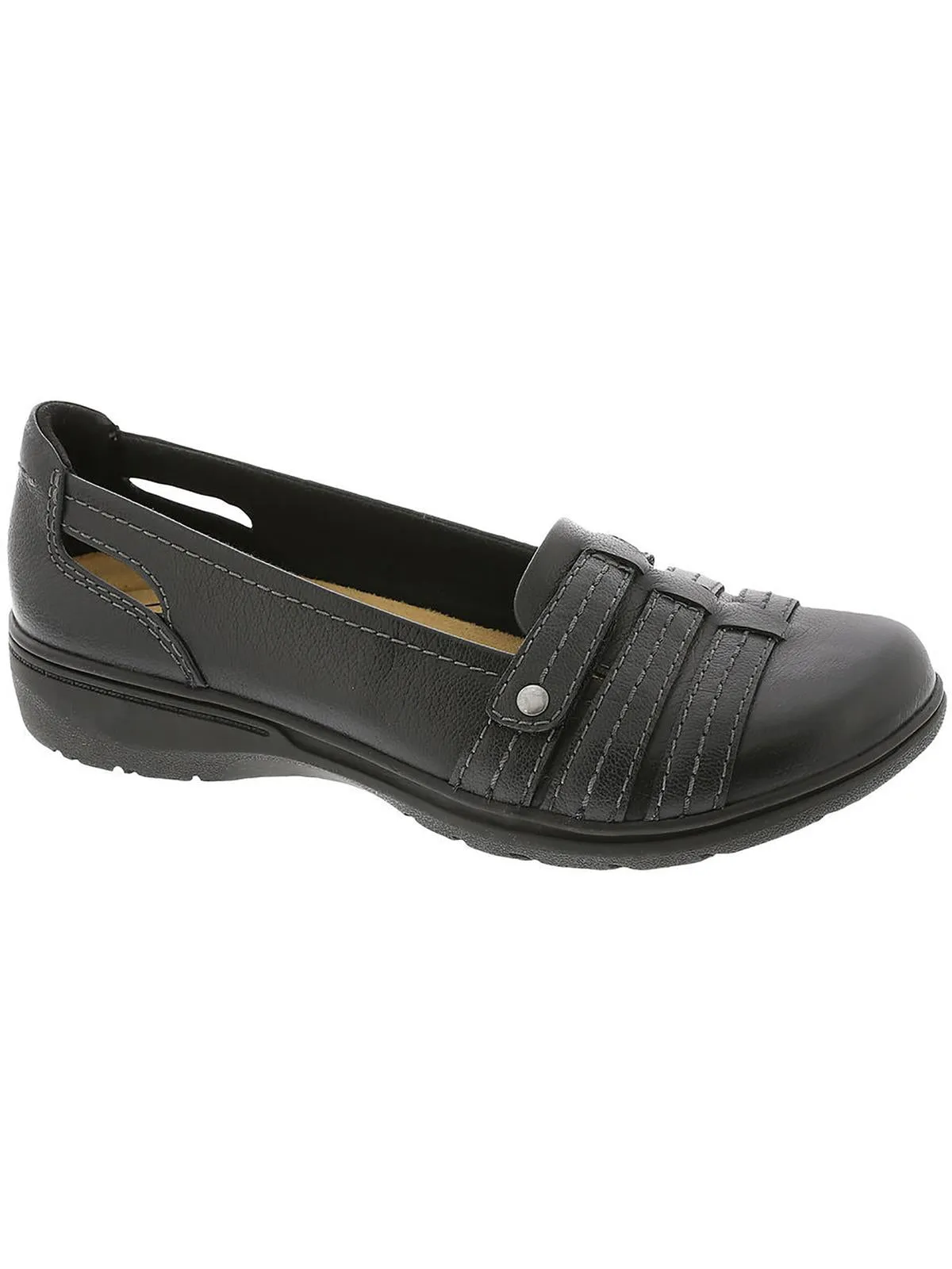 Carleigh Eliza Womens Embossed Adjustable Moccasins