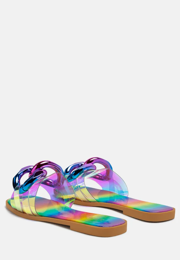 caroons clear slide flats