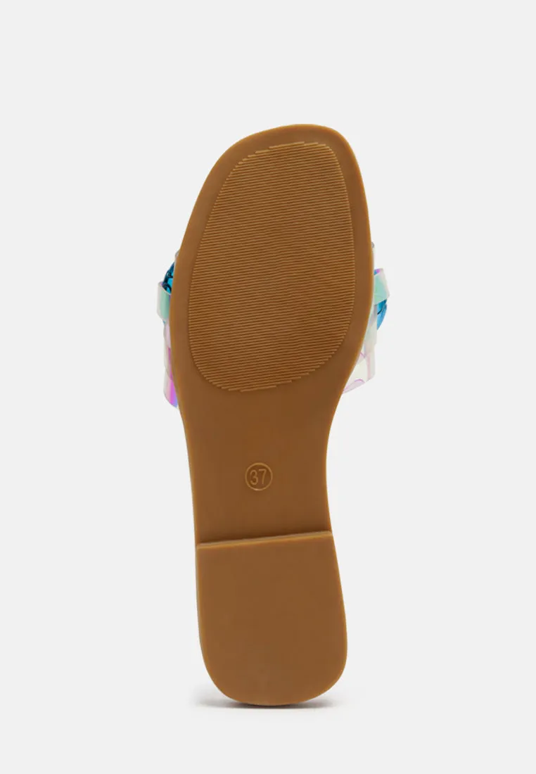 caroons clear slide flats