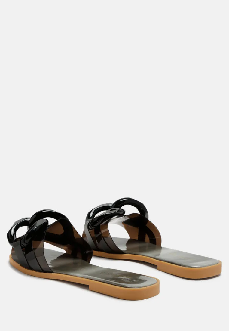 caroons clear slide flats