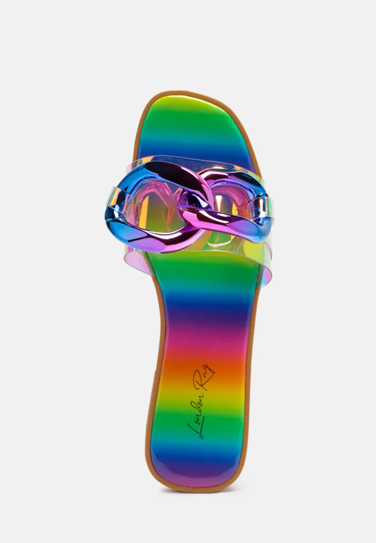 caroons clear slide flats