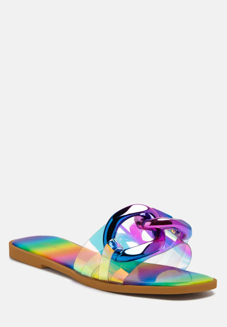 caroons clear slide flats