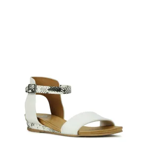 CARRI LEATHER ANKLE STRAP SANDALS