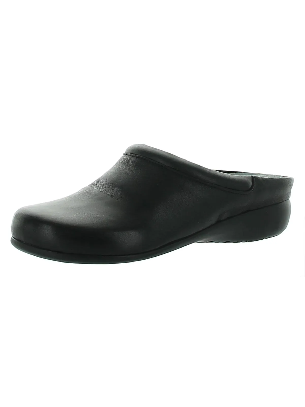 Catalina Womens Leather Slip On Clogs