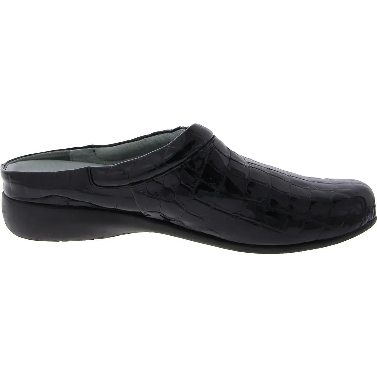 Catalina Womens Leather Slip On Clogs