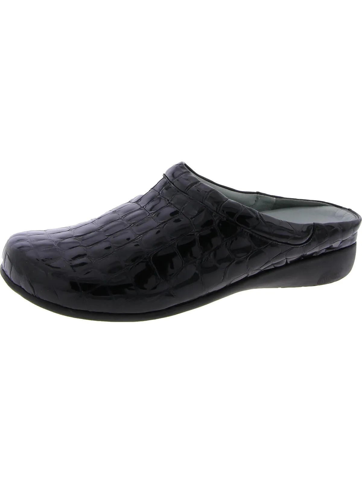 Catalina Womens Leather Slip On Clogs
