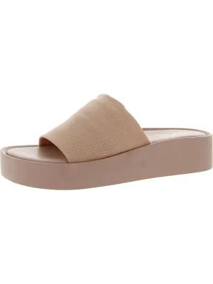 Catamaran  Womens Open Toe Slip On Platform Sandals
